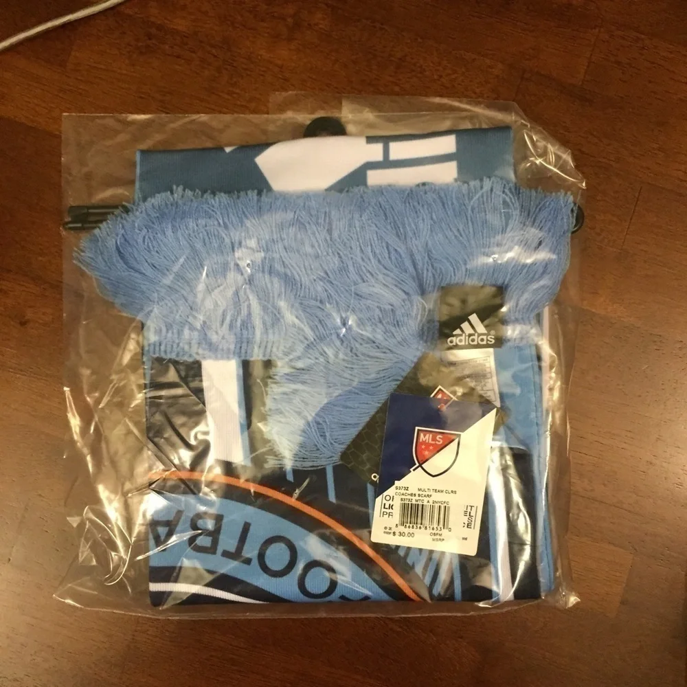 Adidas New York City FC Soccer Coach's Scarf NWT